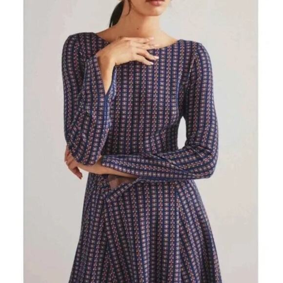 NWT Anthropologie Jacquard A-Line Sweater Dress - Picture 1 of 11